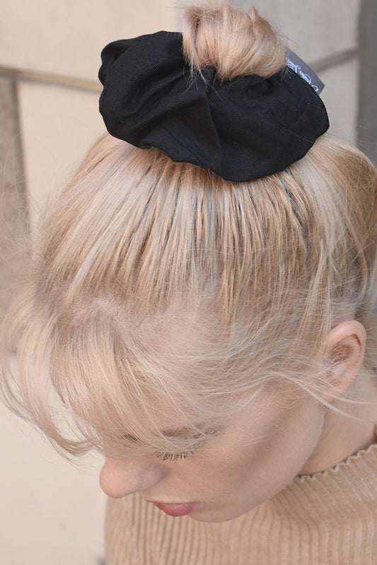 Linen XXL Handmade Hair Scrunchie – Signature Oversized Scrunchie by Amber Sisters
