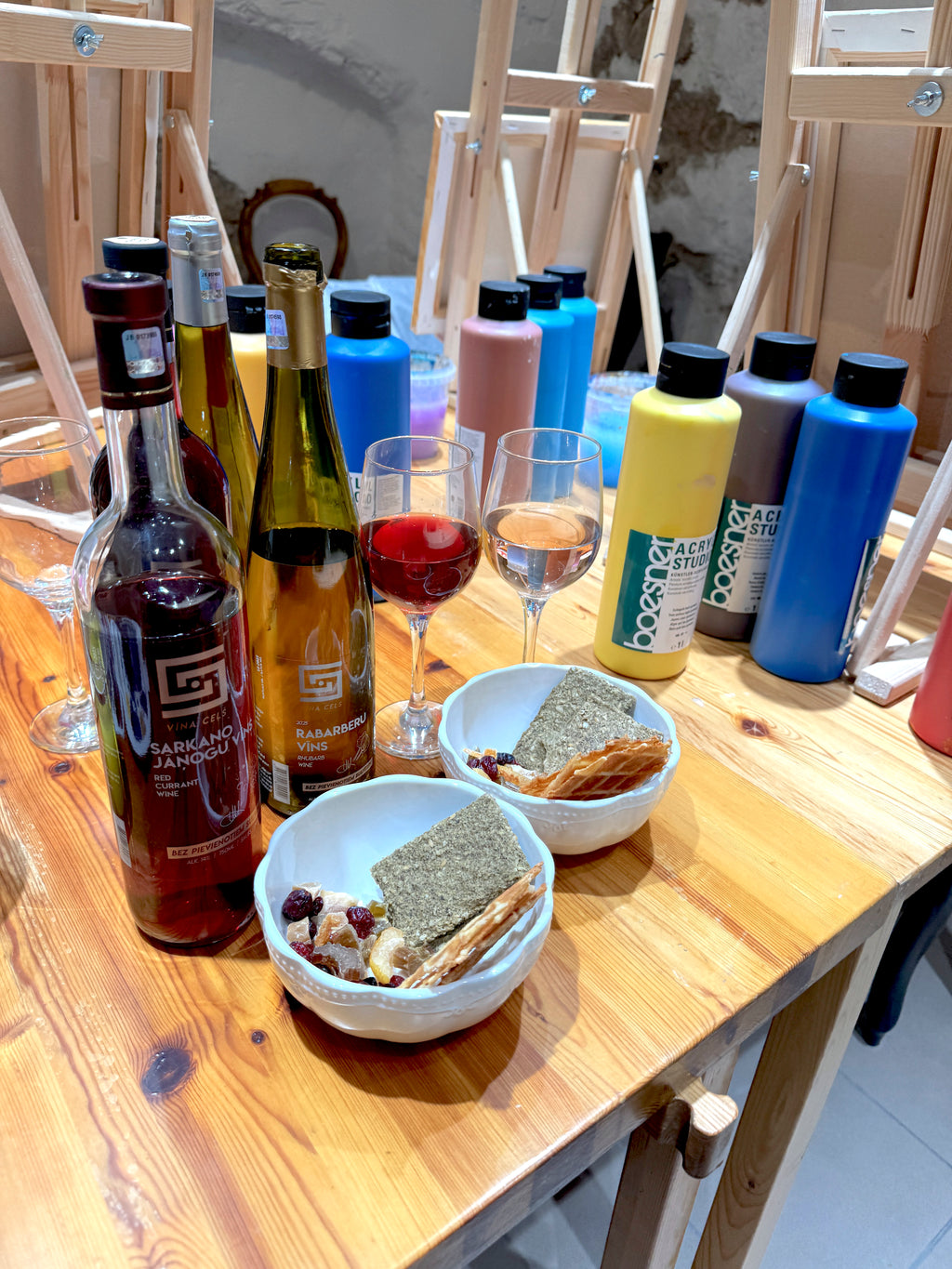 Booking link: Wine & Painting Masterclass in Riga - The Colorful Tastes of Latvia