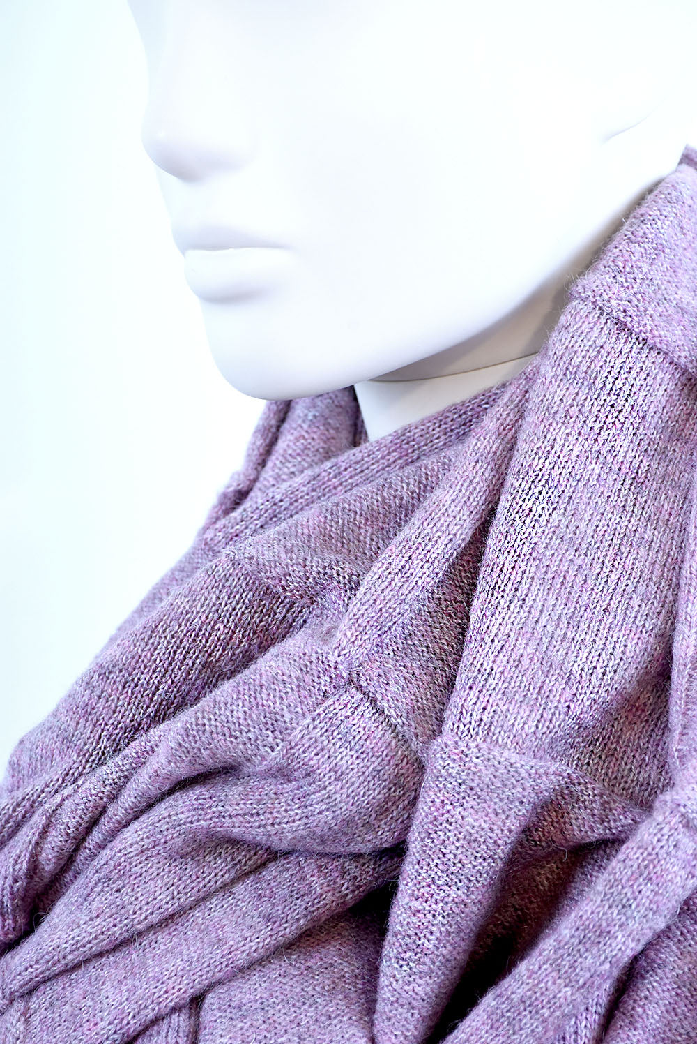 Mohair & Wool Oversized Scarf – Soft Knit Wrap, Warm Lightweight Shawl for Women