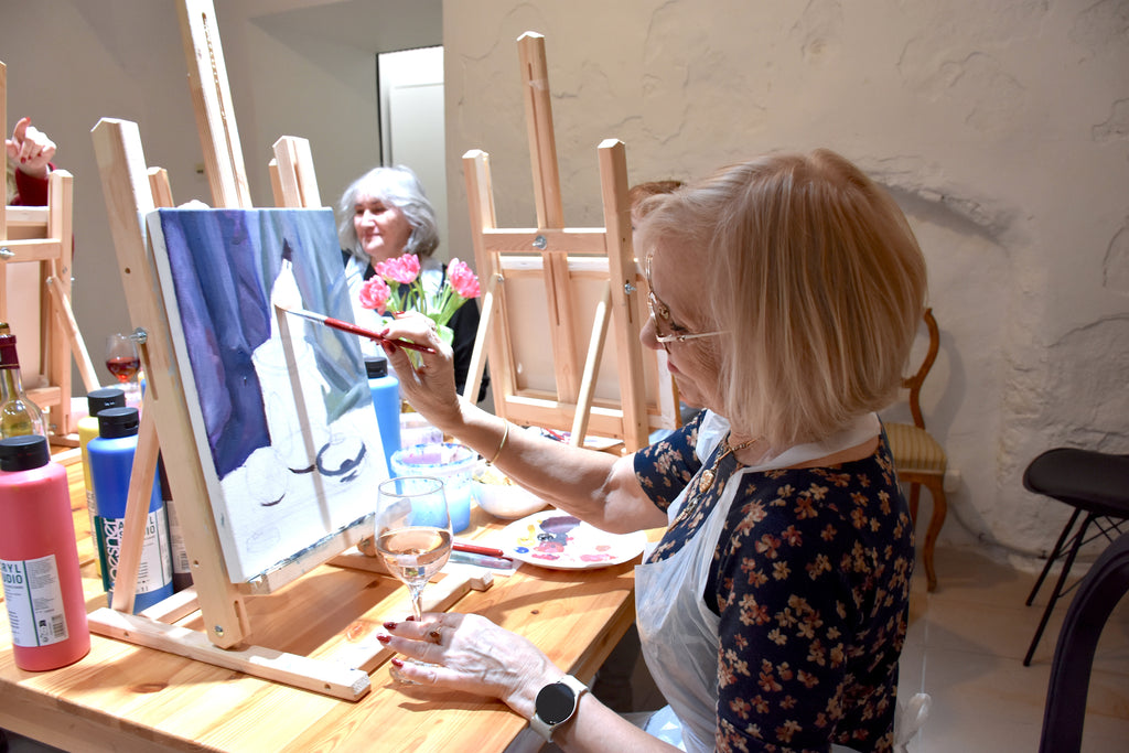 Booking link: Wine & Painting Masterclass in Riga - The Colorful Tastes of Latvia