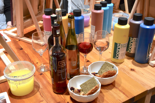 Booking link: Wine & Painting Masterclass in Riga - The Colorful Tastes of Latvia