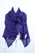 Mohair Shawl with Māra’s Pattern – Lightweight Lace Knit Wrap, Traditional Latvian Design Shoulder Scarf