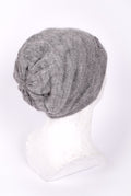 Mohair & Silk Beanie – Double Layer Knit Hat, Soft Warm Unisex Winter Hat