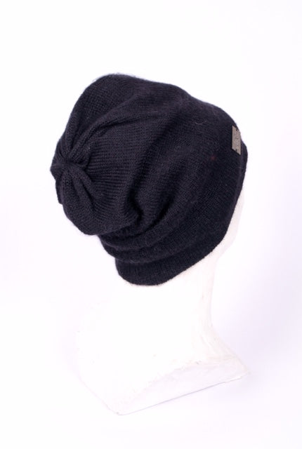 Mohair & Silk Beanie – Double Layer Knit Hat, Soft Warm Unisex Winter Hat