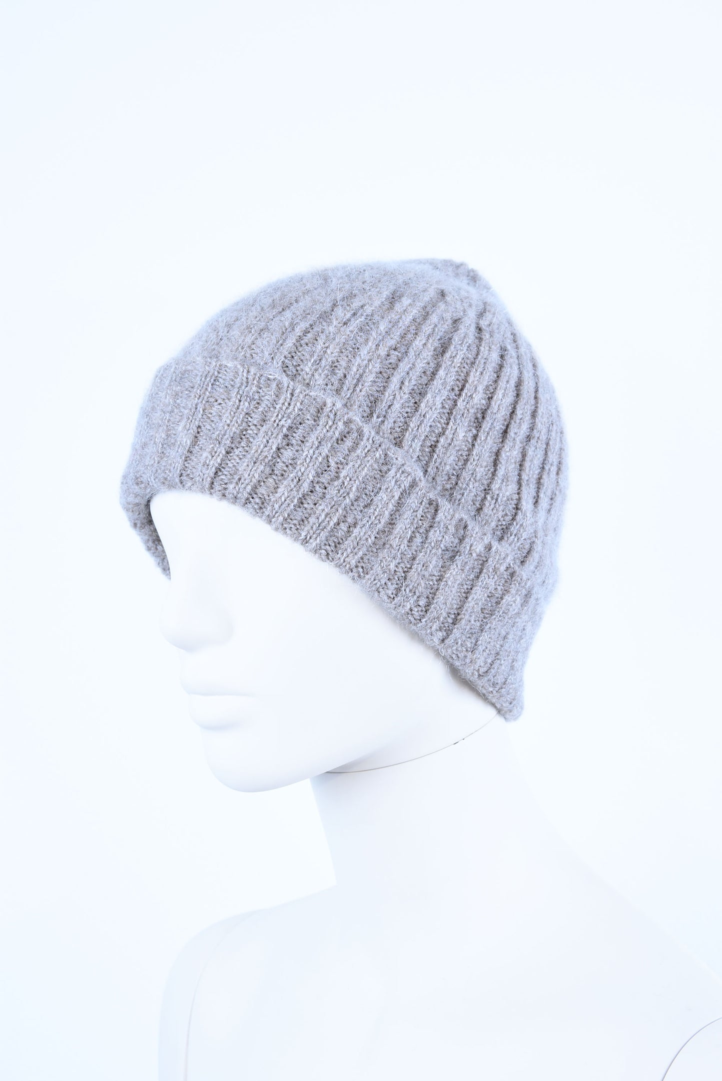 Mohair & Wool Beanie for Women – Soft Warm Knitted Winter Hat, Handmade Cozy Hat