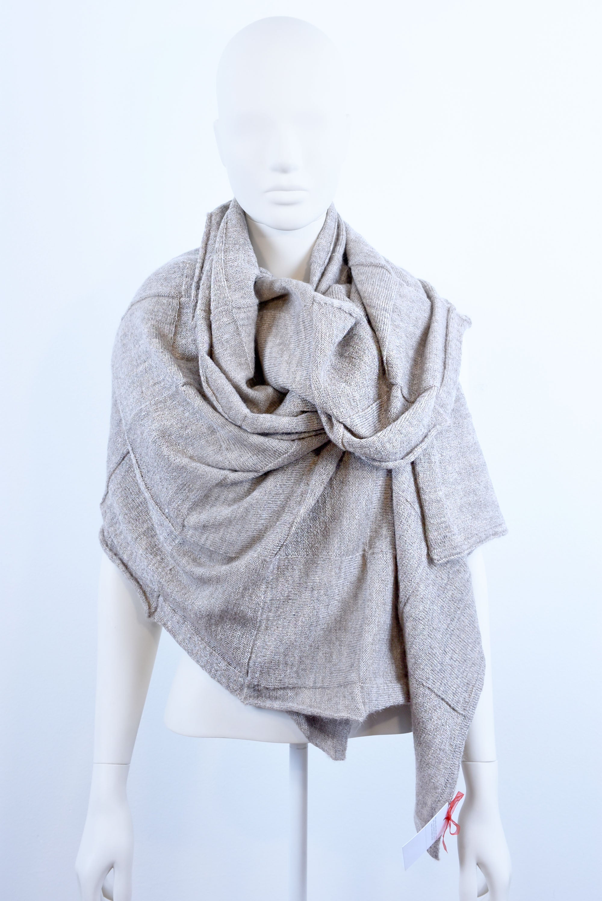 Mohair & Wool Oversized Scarf – Soft Knit Wrap, Warm Lightweight Shawl for Women