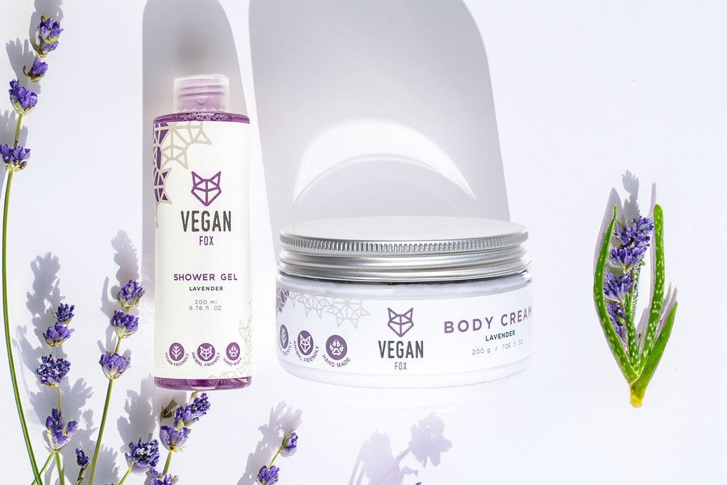 Shower Gel + Body Cream – Lavender Scent | Relaxing Natural Body Care made in Latvia
