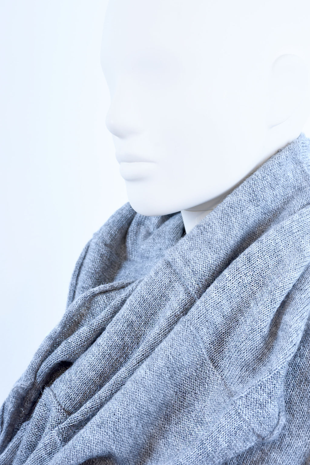 Mohair & Wool Oversized Scarf – Soft Knit Wrap, Warm Lightweight Shawl for Women