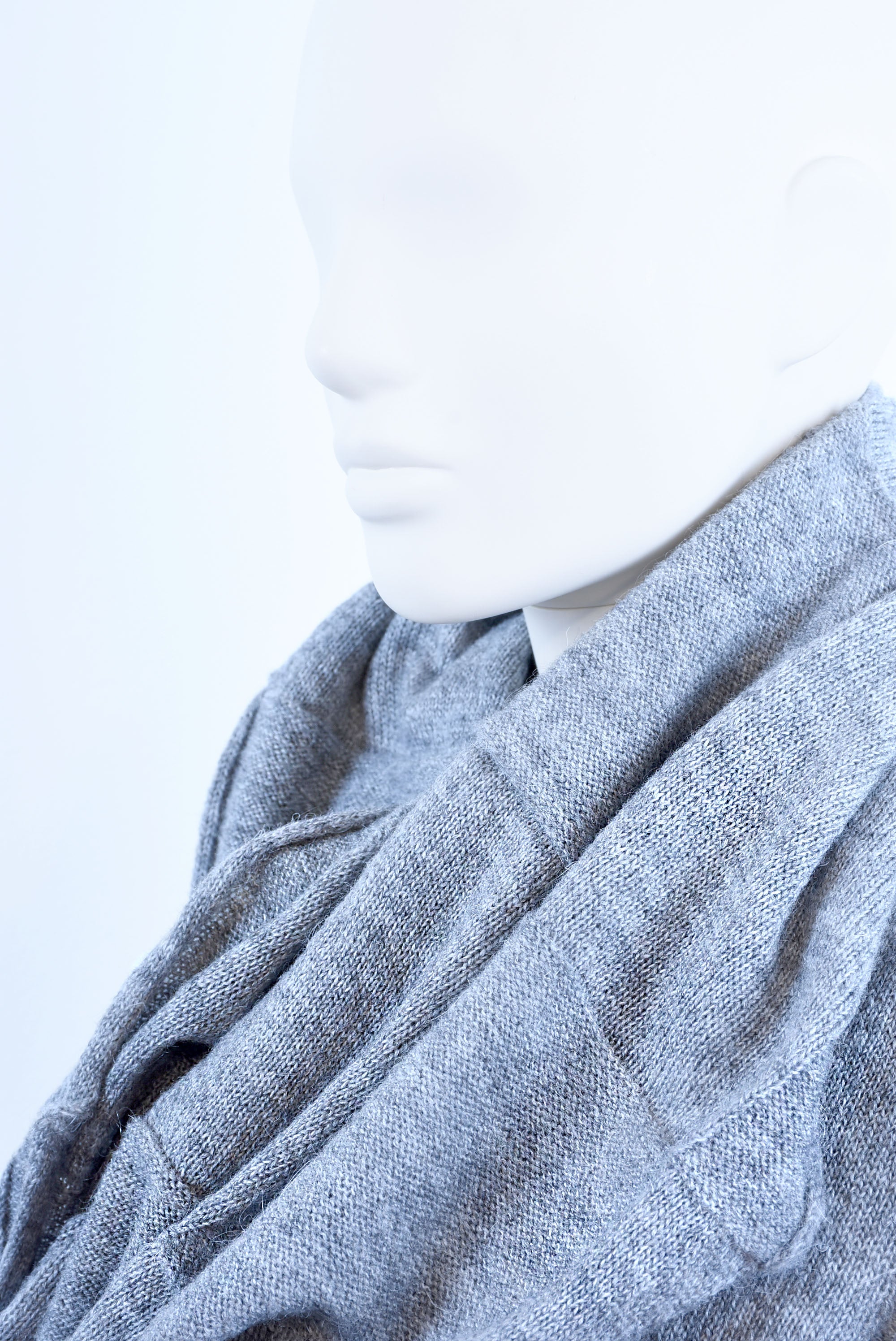 Mohair & Wool Oversized Scarf – Soft Knit Wrap, Warm Lightweight Shawl for Women