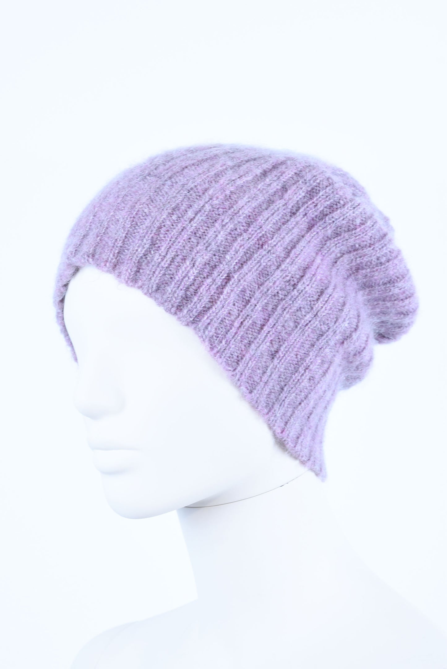 Mohair & Wool Beanie for Women – Soft Warm Knitted Winter Hat, Handmade Cozy Hat