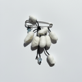 Silk Cocoon Brooch – Handmade Natural Silk Pin, Unique Statement Brooch for Shawls and Ponchos